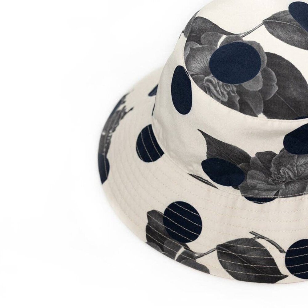 NWT Lost Pattern NYC Noir Floral Reversible Bucket Hat - Picture 5 of 5
